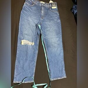 Abercrombie & Fitch Women's Blue Relaxed Jeans